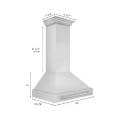 ZLINE 36 In. Stainless Steel Range Hood With Stainless Steel Handle (8654STX-36)(Zline 36 Wall Mount Range Hood Stainless Steel 8654stx 36) 17 ZLINE 36 In. Stainless Steel Range Hood With Stainless Steel Handle (8654STX-36)(Zline 36 Wall Mount Range Hood Stainless Steel 8654stx 36) -Induction Cooktop Store 8654STX 36 Dimensional