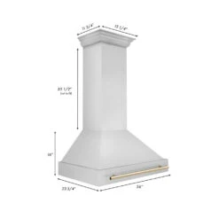 ZLINE Autograph Edition 36 In. Stainless Steel Range Hood With Stainless Steel Shell And Polished Gold Handle (8654STZ-36-G)(Zline Autograph Edition 36 Wall Mount Range Hood Stainless Steel Polished Gold 8654stz 36 G) 25 ZLINE Autograph Edition 36 In. Stainless Steel Range Hood With Stainless Steel Shell And Polished Gold Handle (8654STZ-36-G)(Zline Autograph Edition 36 Wall Mount Range Hood Stainless Steel Polished Gold 8654stz 36 G) -Induction Cooktop Store 8654STZ 36 G Dimensional 07ee258d fe92 4180 ab47 d172e02af1ef