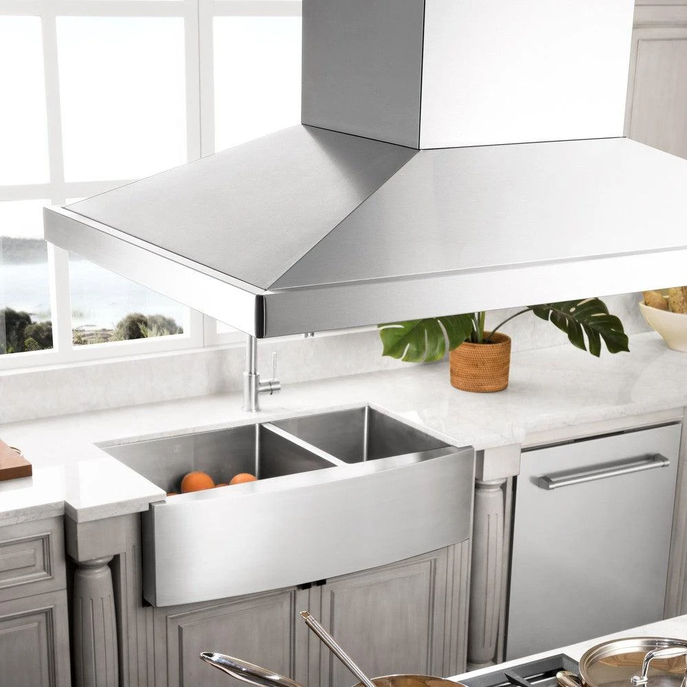 ZLINE 30 In. CrownSound™ Ducted Vent Island Mount Range Hood In Stainless Steel With Built-in Bluetooth Speakers (GL2iCRN-BT-30)(Zline 30 Island Mount Range Hood Stainless Steel Crownsound Gl2icrn Bt 30) 12 ZLINE 30 In. CrownSound™ Ducted Vent Island Mount Range Hood In Stainless Steel With Built-in Bluetooth Speakers (GL2iCRN-BT-30)(Zline 30 Island Mount Range Hood Stainless Steel Crownsound Gl2icrn Bt 30) - Image 12
