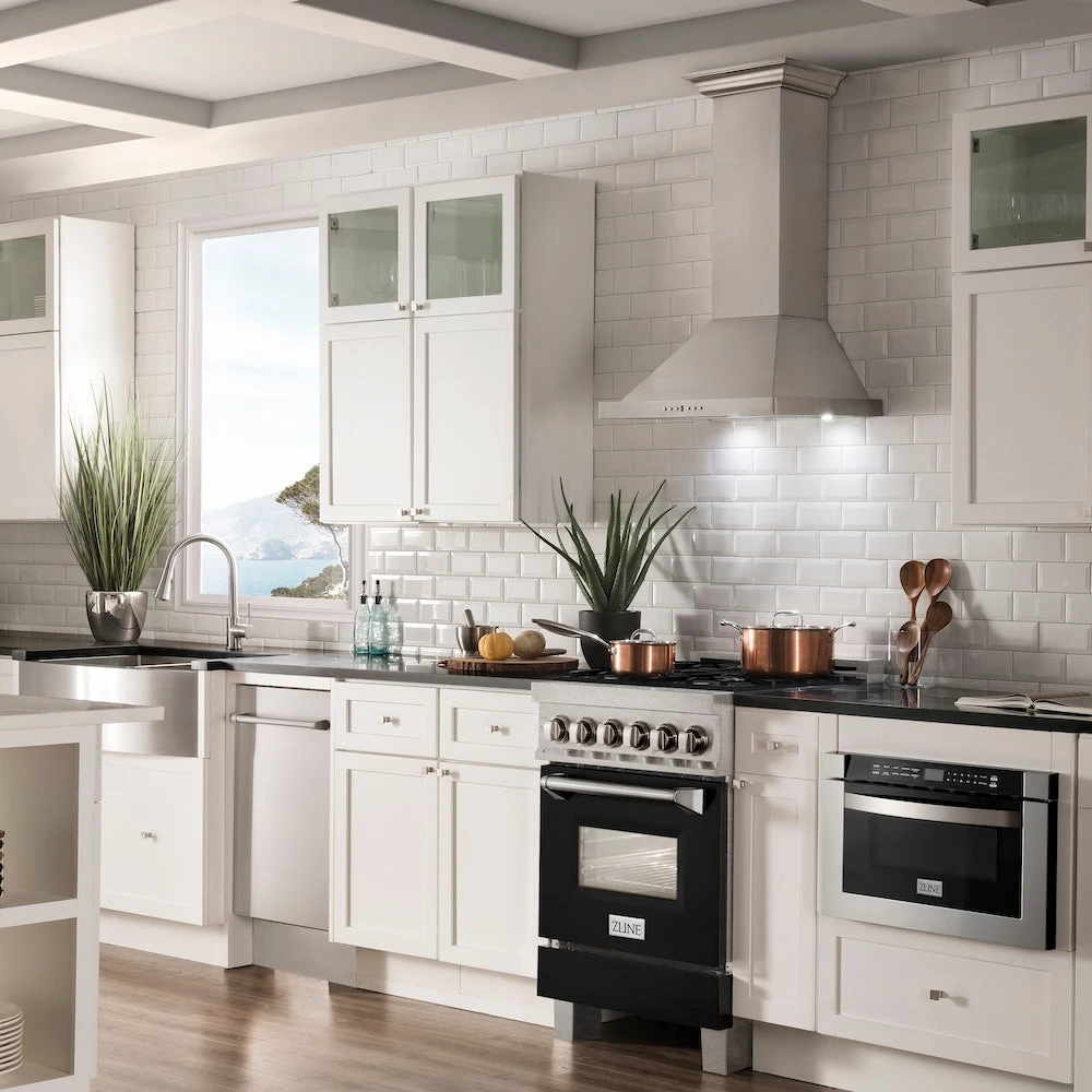 ZLINE 24 In. 2.8 Cu. Ft. Legacy Dual Fuel Range With 4 Burner Gas Cooktop And Electric Convection Oven In Satin Stainless Steel And Black Matte Door (RAS-BLM-24)(Zline 24 Legacy Dual Fuel Range Satin Stainless Steel Black Matte Ras Blm 24) 18 ZLINE 24 In. 2.8 Cu. Ft. Legacy Dual Fuel Range With 4 Burner Gas Cooktop And Electric Convection Oven In Satin Stainless Steel And Black Matte Door (RAS-BLM-24)(Zline 24 Legacy Dual Fuel Range Satin Stainless Steel Black Matte Ras Blm 24) - Image 18