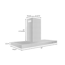 ZLINE 30 In. Convertible Vent Wall Mount Range Hood In Stainless Steel (KE-30)(Zline 30 Wall Mount Range Hood Stainless Steel Ke 30) -Induction Cooktop Store KE 48 Dimensional