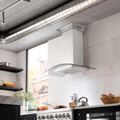 ZLINE 36 In. CrownSound™ Ducted Vent Wall Mount Range Hood In Stainless Steel And Glass With Built-in Bluetooth Speakers (KZCRN-BT-36)(Zline 36 Wall Mount Range Hood Stainless Steel Crownsound Kzcrn Bt 36) -Induction Cooktop Store MWD 1 RA36 KZCRN BT 36 1 e93a9e44 4f3d 4aa2 84b6 e9a00053000c