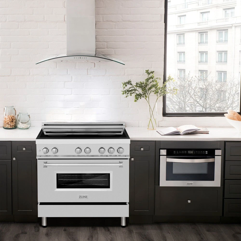 ZLINE 36 In. 4.6 Cu. Ft. Legacy Induction Range With 5 Element Cooktop And Electric Convection Oven In Stainless Steel (RAIND-36)(Zline 36 Induction Range Stainless Steel Raind 36) 2 ZLINE 36 In. 4.6 Cu. Ft. Legacy Induction Range With 5 Element Cooktop And Electric Convection Oven In Stainless Steel (RAIND-36)(Zline 36 Induction Range Stainless Steel Raind 36) - Image 2
