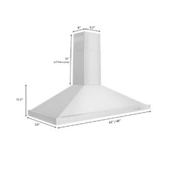 ZLINE 42 In. Convertible Vent Wall Mount Range Hood In Stainless Steel (KB-42)(Zline 42 Wall Mount Range Hood Stainless Steel Kb 42) 30 ZLINE 42 In. Convertible Vent Wall Mount Range Hood In Stainless Steel (KB-42)(Zline 42 Wall Mount Range Hood Stainless Steel Kb 42) -Induction Cooktop Store Specs and Diagrams KB 48 fd49b403 f308 40b5 b676 8fed16a08bc4