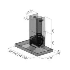 ZLINE 36 In. Convertible Vent Wall Mount Range Hood In Stainless Steel (KE-36)(Zline 36 Wall Mount Range Hood Stainless Steel Ke 36) -Induction Cooktop Store ke zlv graphic