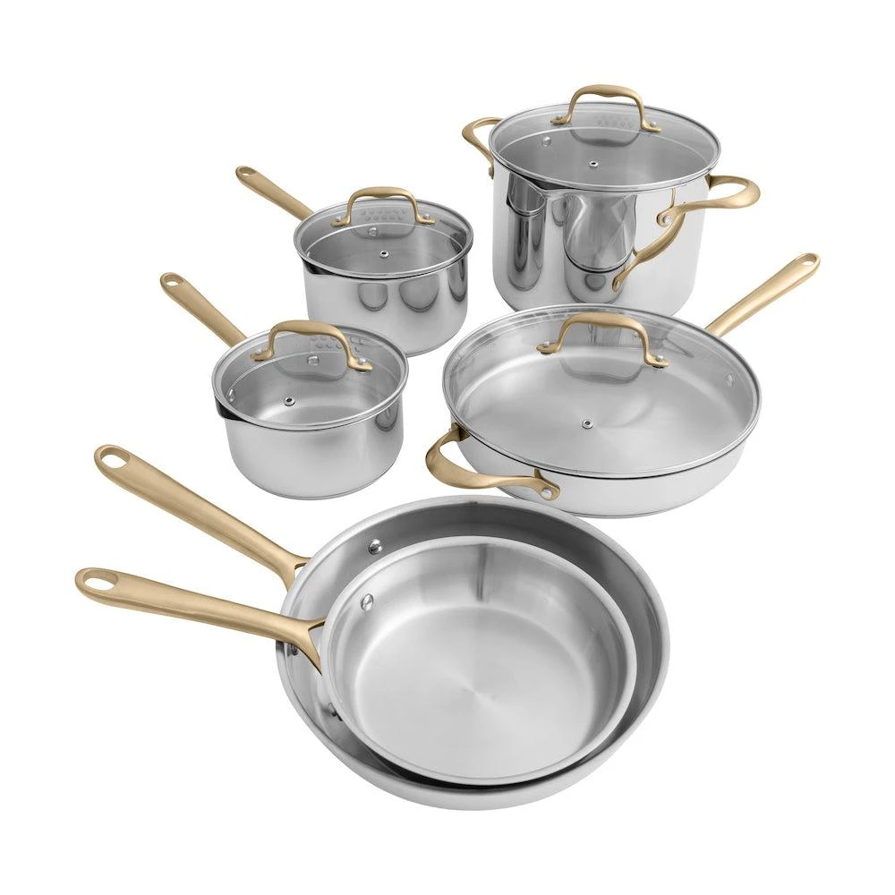 ZLINE 10-Piece Non-Toxic Stainless Steel Cookware Set (CWSETL-ST-10)(Zline 10 Piece Cookware Set Stainless Steel Non Toxic Cwsetl St 10) 1 ZLINE 10-Piece Non-Toxic Stainless Steel Cookware Set (CWSETL-ST-10)(Zline 10 Piece Cookware Set Stainless Steel Non Toxic Cwsetl St 10)