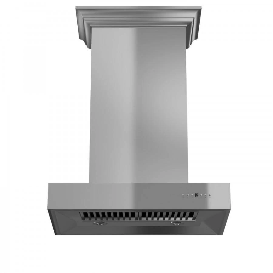 ZLINE 30 In. Professional Wall Mount Range Hood In Stainless Steel With Crown Molding (KECOMCRN-30)(Zline 30 Professional Wall Mount Range Hood Stainless Steel Crown Molding Kecomcrn 30) 6 ZLINE 30 In. Professional Wall Mount Range Hood In Stainless Steel With Crown Molding (KECOMCRN-30)(Zline 30 Professional Wall Mount Range Hood Stainless Steel Crown Molding Kecomcrn 30) - Image 6