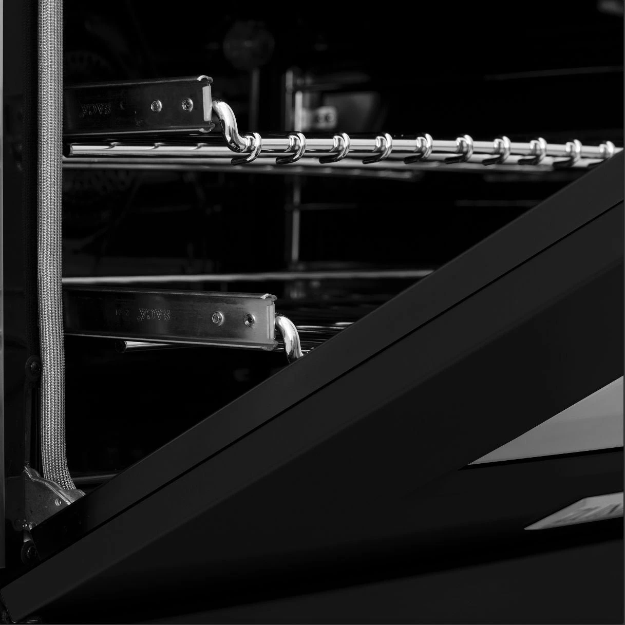 ZLINE 60 In. 7.4 Cu. Ft. Legacy Dual Fuel Range With 9 Burner Gas Cooktop And 2 Electric Convection Ovens In Stainless Steel And Black Matte Doors (RA-BLM-60)(Zline 60 Legacy Dual Fuel Range Stainless Steel Black Matte Ra Blm 60) 15 ZLINE 60 In. 7.4 Cu. Ft. Legacy Dual Fuel Range With 9 Burner Gas Cooktop And 2 Electric Convection Ovens In Stainless Steel And Black Matte Doors (RA-BLM-60)(Zline 60 Legacy Dual Fuel Range Stainless Steel Black Matte Ra Blm 60) - Image 15