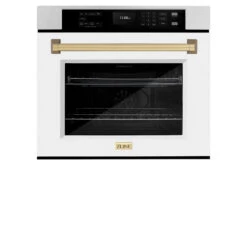 ZLINE Autograph Edition 30 In. Professional True Convection Single Wall Oven With Air Fry And Self Clean In Stainless Steel With White Matte Door And Champagne Bronze Handle (WASZ-WM-30-CB)(Zline Autograph Edition 30 Wall Oven Stainless Steel White Matte Champagne Bronze Wasz Wm 30 Cb) 21 ZLINE Autograph Edition 30 In. Professional True Convection Single Wall Oven With Air Fry And Self Clean In Stainless Steel With White Matte Door And Champagne Bronze Handle (WASZ-WM-30-CB)(Zline Autograph Edition 30 Wall Oven Stainless Steel White Matte Champagne Bronze Wasz Wm 30 Cb) -Induction Cooktop Store zline autograph edition stainless steel white matte wall oven WASZ WM 30 CB main