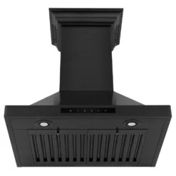 ZLINE 24 In. CrownSound™ Ducted Vent Wall Mount Range Hood In Black Stainless Steel With Built-in Bluetooth Speakers (BSKBNCRN-BT-24)(Zline 24 Wall Mount Range Hood Black Stainless Steel Crownsound Bskbncrn Bt 24) 20 ZLINE 24 In. CrownSound™ Ducted Vent Wall Mount Range Hood In Black Stainless Steel With Built-in Bluetooth Speakers (BSKBNCRN-BT-24)(Zline 24 Wall Mount Range Hood Black Stainless Steel Crownsound Bskbncrn Bt 24) -Induction Cooktop Store zline black stainless steel wall range hood BSKBNCRN BT 24 front under