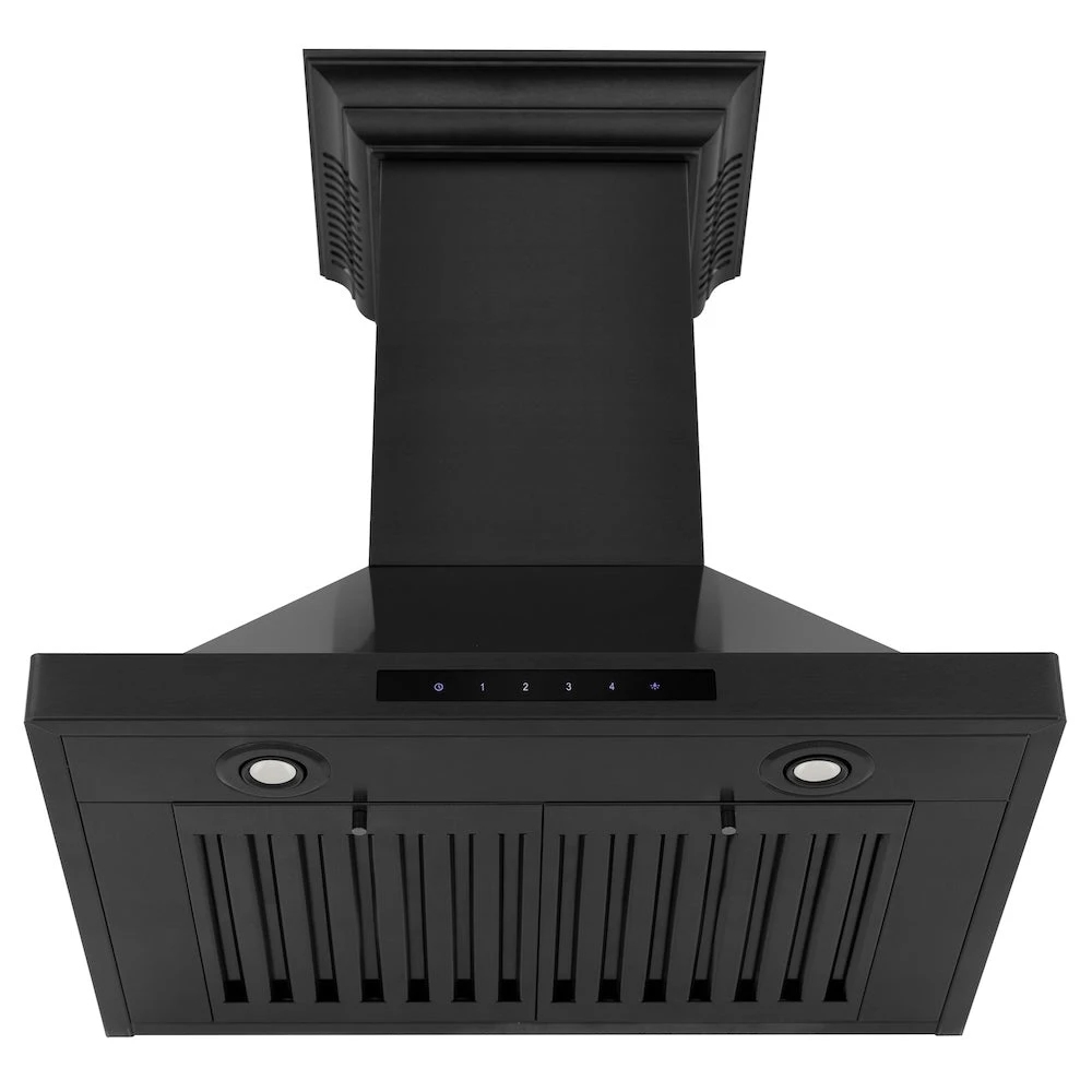 ZLINE 24 In. CrownSound™ Ducted Vent Wall Mount Range Hood In Black Stainless Steel With Built-in Bluetooth Speakers (BSKBNCRN-BT-24)(Zline 24 Wall Mount Range Hood Black Stainless Steel Crownsound Bskbncrn Bt 24) 8 ZLINE 24 In. CrownSound™ Ducted Vent Wall Mount Range Hood In Black Stainless Steel With Built-in Bluetooth Speakers (BSKBNCRN-BT-24)(Zline 24 Wall Mount Range Hood Black Stainless Steel Crownsound Bskbncrn Bt 24) - Image 8