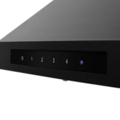 ZLINE 48 In. CrownSound™ Ducted Vent Wall Mount Range Hood In Black Stainless Steel With Built-in Bluetooth Speakers (BSKBNCRN-BT-48)(Zline 48 Wall Mount Range Hood Black Stainless Steel Crownsound Bskbncrn Bt 48) 22 ZLINE 48 In. CrownSound™ Ducted Vent Wall Mount Range Hood In Black Stainless Steel With Built-in Bluetooth Speakers (BSKBNCRN-BT-48)(Zline 48 Wall Mount Range Hood Black Stainless Steel Crownsound Bskbncrn Bt 48) -Induction Cooktop Store zline black stainless steel wall range hood BSKBNCRN BT 48 buttons detail