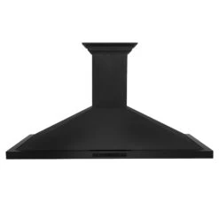 ZLINE 48 In. CrownSound™ Ducted Vent Wall Mount Range Hood In Black Stainless Steel With Built-in Bluetooth Speakers (BSKBNCRN-BT-48)(Zline 48 Wall Mount Range Hood Black Stainless Steel Crownsound Bskbncrn Bt 48) 19 ZLINE 48 In. CrownSound™ Ducted Vent Wall Mount Range Hood In Black Stainless Steel With Built-in Bluetooth Speakers (BSKBNCRN-BT-48)(Zline 48 Wall Mount Range Hood Black Stainless Steel Crownsound Bskbncrn Bt 48) -Induction Cooktop Store zline black stainless steel wall range hood BSKBNCRN BT 48 front
