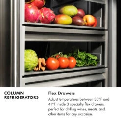 ZLINE 30 In. 16.7 Cu. Ft. Column Refrigerator In Stainless Steel With Graphite Gray Interior (RCRV-304-30)(Zline 30 Column Refrigerator Stainless Steel Graphite Gray Rcrv 304 30) 31 ZLINE 30 In. 16.7 Cu. Ft. Column Refrigerator In Stainless Steel With Graphite Gray Interior (RCRV-304-30)(Zline 30 Column Refrigerator Stainless Steel Graphite Gray Rcrv 304 30) -Induction Cooktop Store zline built in 30 inch column refrigeration infographic flex drawers 6d9c240f 9aef 438d acb1 fefc449505dc