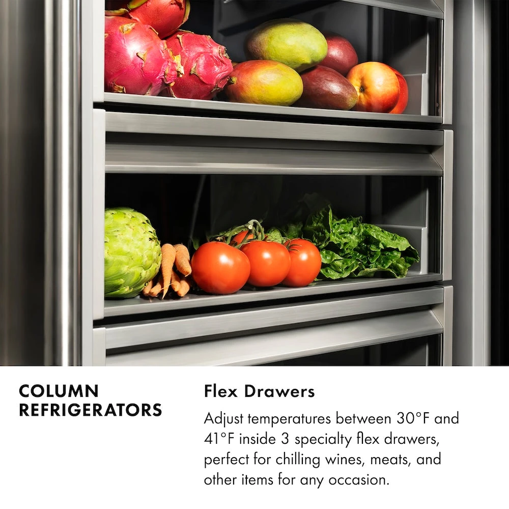 ZLINE 30 In. 16.7 Cu. Ft. Column Refrigerator In Stainless Steel With Graphite Gray Interior (RCRV-304-30)(Zline 30 Column Refrigerator Stainless Steel Graphite Gray Rcrv 304 30) 15 ZLINE 30 In. 16.7 Cu. Ft. Column Refrigerator In Stainless Steel With Graphite Gray Interior (RCRV-304-30)(Zline 30 Column Refrigerator Stainless Steel Graphite Gray Rcrv 304 30) - Image 15