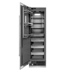 ZLINE 24 In. 12.4 Cu. Ft. Column Freezer In Stainless Steel With Graphite Gray Interior (RCFV-304-24)(Zline 24 Column Freezer Stainless Steel Graphite Gray Rcfv 304 24)