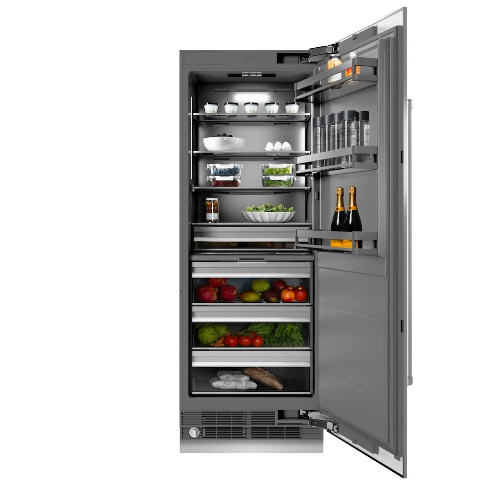 ZLINE 30 In. 16.7 Cu. Ft. Column Refrigerator In Stainless Steel With Graphite Gray Interior (RCRV-304-30)(Zline 30 Column Refrigerator Stainless Steel Graphite Gray Rcrv 304 30) 3 ZLINE 30 In. 16.7 Cu. Ft. Column Refrigerator In Stainless Steel With Graphite Gray Interior (RCRV-304-30)(Zline 30 Column Refrigerator Stainless Steel Graphite Gray Rcrv 304 30) - Image 3