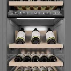 ZLINE 18 In. 9.0 Cu. Ft. Triple Zone 68 Bottle Left Hinge Column Wine Cooler In Stainless Steel (RCWVL-304-18)(Zline 18 Triple Zone Left Hinge Column Wine Cooler Stainless Steel Rcwvl 304 18) -Induction Cooktop Store zline built in stainless steel column wine refrigerator RCWVL 304 18 detail spacious storage b2c4ee93 db7c 45b0 a9f2 762fcbd343c2