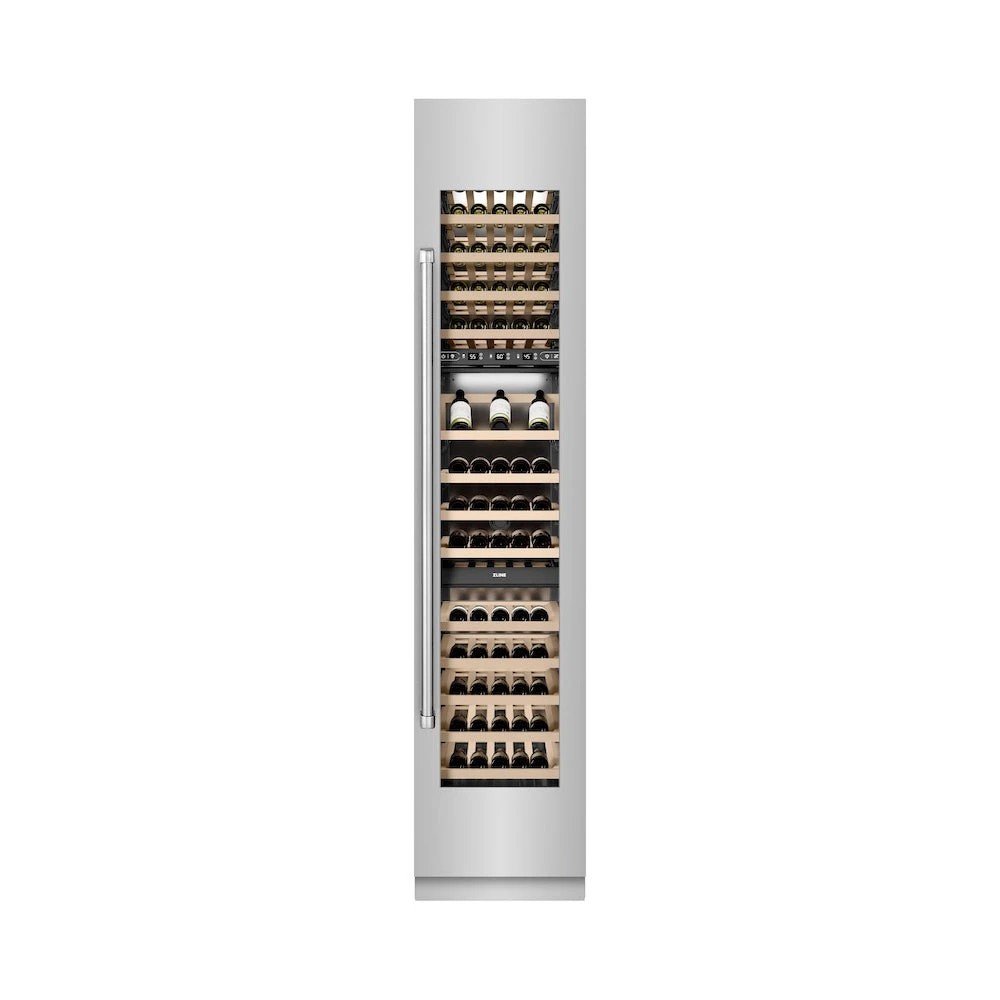 ZLINE 18 In. 9.0 Cu. Ft. Triple Zone 68 Bottle Right Hinge Column Wine Cooler In Stainless Steel (RCWVR-304-18)(Zline 18 Triple Zone Right Hinge Column Wine Cooler Stainless Steel Rcwvr 304 18) 3 ZLINE 18 In. 9.0 Cu. Ft. Triple Zone 68 Bottle Right Hinge Column Wine Cooler In Stainless Steel (RCWVR-304-18)(Zline 18 Triple Zone Right Hinge Column Wine Cooler Stainless Steel Rcwvr 304 18) - Image 3
