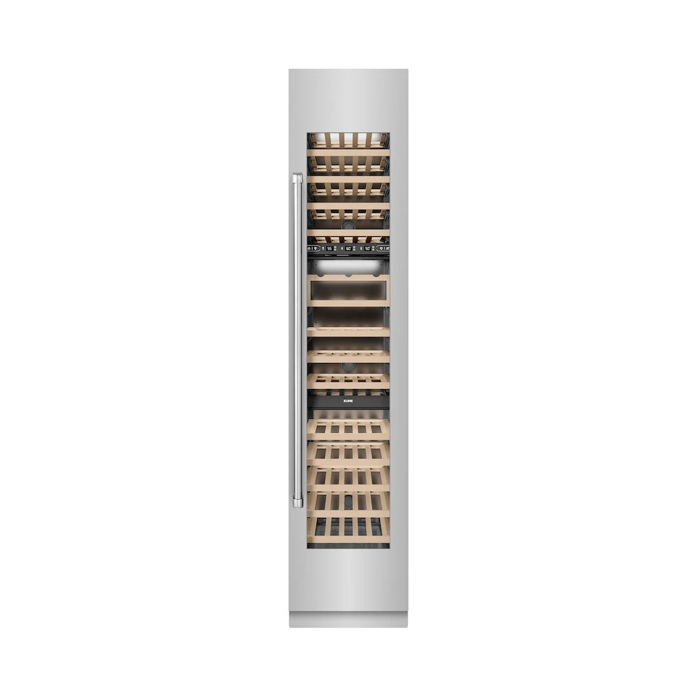 ZLINE 18 In. 9.0 Cu. Ft. Triple Zone 68 Bottle Right Hinge Column Wine Cooler In Stainless Steel (RCWVR-304-18)(Zline 18 Triple Zone Right Hinge Column Wine Cooler Stainless Steel Rcwvr 304 18) 2 ZLINE 18 In. 9.0 Cu. Ft. Triple Zone 68 Bottle Right Hinge Column Wine Cooler In Stainless Steel (RCWVR-304-18)(Zline 18 Triple Zone Right Hinge Column Wine Cooler Stainless Steel Rcwvr 304 18) - Image 2