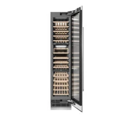 ZLINE 18 In. 9.0 Cu. Ft. Triple Zone 68 Bottle Right Hinge Column Wine Cooler In Stainless Steel (RCWVR-304-18)(Zline 18 Triple Zone Right Hinge Column Wine Cooler Stainless Steel Rcwvr 304 18) 17 ZLINE 18 In. 9.0 Cu. Ft. Triple Zone 68 Bottle Right Hinge Column Wine Cooler In Stainless Steel (RCWVR-304-18)(Zline 18 Triple Zone Right Hinge Column Wine Cooler Stainless Steel Rcwvr 304 18) -Induction Cooktop Store zline built in stainless steel column wine refrigerator RCWVR 304 18 front open 0abb591f 8af2 4dea a01f 12b8b0cbac31