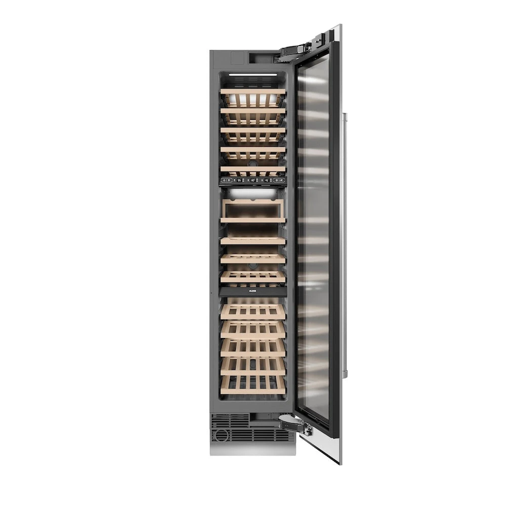 ZLINE 18 In. 9.0 Cu. Ft. Triple Zone 68 Bottle Right Hinge Column Wine Cooler In Stainless Steel (RCWVR-304-18)(Zline 18 Triple Zone Right Hinge Column Wine Cooler Stainless Steel Rcwvr 304 18) 5 ZLINE 18 In. 9.0 Cu. Ft. Triple Zone 68 Bottle Right Hinge Column Wine Cooler In Stainless Steel (RCWVR-304-18)(Zline 18 Triple Zone Right Hinge Column Wine Cooler Stainless Steel Rcwvr 304 18) - Image 5