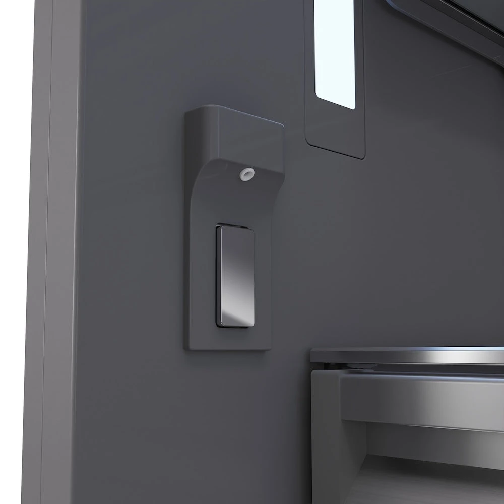 ZLINE 36 In. 19.8 Cu. Ft. Built-In Bottom Freezer Refrigerator With Water Dispenser And Ice Maker In Stainless Steel With Graphite Gray Interior (GRBIT-304-36)(Zline 36 Built In Refrigerator Stainless Steel Graphite Gray Grbit 304 36) 4 ZLINE 36 In. 19.8 Cu. Ft. Built-In Bottom Freezer Refrigerator With Water Dispenser And Ice Maker In Stainless Steel With Graphite Gray Interior (GRBIT-304-36)(Zline 36 Built In Refrigerator Stainless Steel Graphite Gray Grbit 304 36) - Image 4