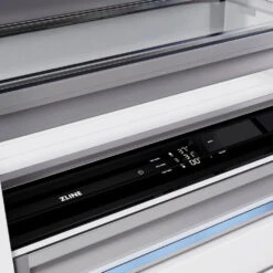 ZLINE 36 In. 19.8 Cu. Ft. Built-In Bottom Freezer Refrigerator With Water Dispenser And Ice Maker In Stainless Steel (RBIT-304-36)(Zline 36 Built In Refrigerator Stainless Steel Rbit 304 36) -Induction Cooktop Store zline built in stainless steel refrigerator RBIT 304 36 detail touchpanel