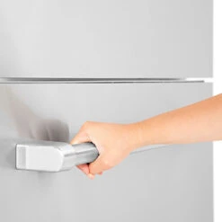 ZLINE 30 In. 16.1 Cu. Ft. Built-In Bottom Freezer Refrigerator With Water Dispenser And Ice Maker In Stainless Steel (RBIV-304-30)(Zline 30 Built In Refrigerator Stainless Steel Rbiv 304 30) -Induction Cooktop Store zline built in stainless steel refrigerator RBIV 304 30 detail hand handle 1 06791af2 5dc8 4c5c b8de 45426dbff6dd