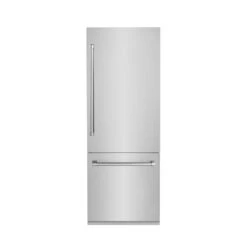 ZLINE 30 In. 16.1 Cu. Ft. Built-In Bottom Freezer Refrigerator With Water Dispenser And Ice Maker In Stainless Steel (RBIV-304-30)(Zline 30 Built In Refrigerator Stainless Steel Rbiv 304 30) -Induction Cooktop Store zline built in stainless steel refrigerator RBIV 304 30 front main d1ae3e82 174e 4e94 9517 7e5659b26089