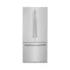 ZLINE 36 In. 19.6 Cu. Ft. French Door Built-In Bottom Freezer Refrigerator With Water Dispenser And Ice Maker In Stainless Steel (RBIV-304-36)(Zline 36 Built In Refrigerator Stainless Steel Rbiv 304 36)