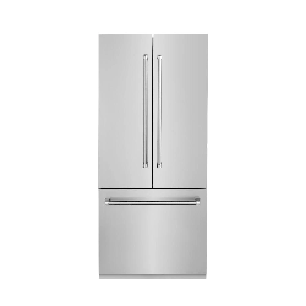 ZLINE 36 In. 19.6 Cu. Ft. French Door Built-In Bottom Freezer Refrigerator With Water Dispenser And Ice Maker In Stainless Steel (RBIV-304-36)(Zline 36 Built In Refrigerator Stainless Steel Rbiv 304 36) 3 ZLINE 36 In. 19.6 Cu. Ft. French Door Built-In Bottom Freezer Refrigerator With Water Dispenser And Ice Maker In Stainless Steel (RBIV-304-36)(Zline 36 Built In Refrigerator Stainless Steel Rbiv 304 36) - Image 3