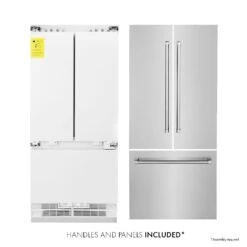 ZLINE 36 In. 19.6 Cu. Ft. French Door Built-In Bottom Freezer Refrigerator With Water Dispenser And Ice Maker In Stainless Steel (RBIV-304-36)(Zline 36 Built In Refrigerator Stainless Steel Rbiv 304 36) 25 ZLINE 36 In. 19.6 Cu. Ft. French Door Built-In Bottom Freezer Refrigerator With Water Dispenser And Ice Maker In Stainless Steel (RBIV-304-36)(Zline 36 Built In Refrigerator Stainless Steel Rbiv 304 36) -Induction Cooktop Store zline built in stainless steel refrigerator RBIV 304 36 separated front main 04f0b63f fb32 47a8 ac65 11b7882b2a39