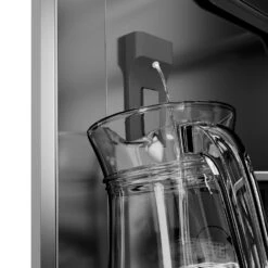 ZLINE 36 In. 19.6 Cu. Ft. French Door Built-In Bottom Freezer Refrigerator With Water Dispenser And Ice Maker In Stainless Steel With Stainless Steel Interior (SRBIV-304-36)(Zline 36 Built In Refrigerator Stainless Steel Stainless Steel Srbiv 304 36) -Induction Cooktop Store zline built in stainless steel refrigerator SRBIV 304 36 detail water dispenser