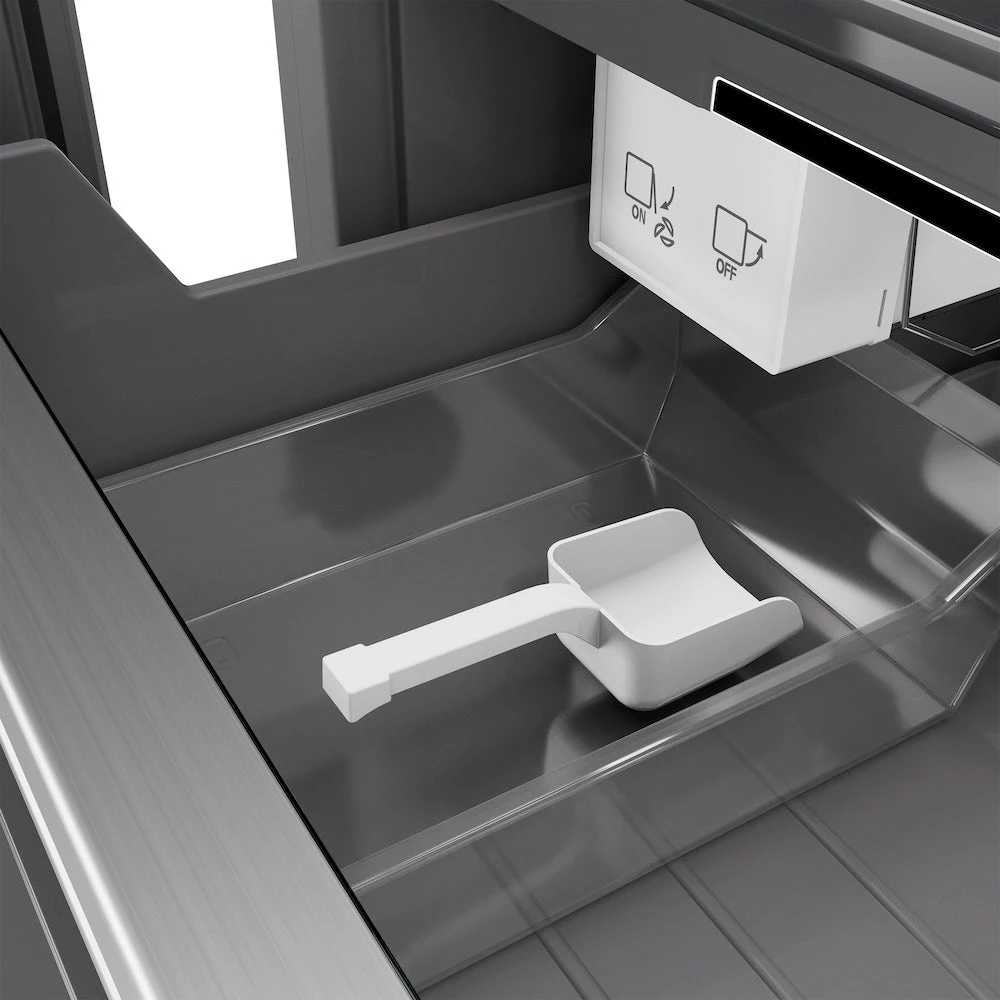 ZLINE 24 In. 12.4 Cu. Ft. Column Freezer In White Matte With Graphite Gray Interior (RCFV-WM-24)(Zline 24 Column Freezer White Matte Graphite Gray Rcfv Wm 24) 14 ZLINE 24 In. 12.4 Cu. Ft. Column Freezer In White Matte With Graphite Gray Interior (RCFV-WM-24)(Zline 24 Column Freezer White Matte Graphite Gray Rcfv Wm 24) - Image 14