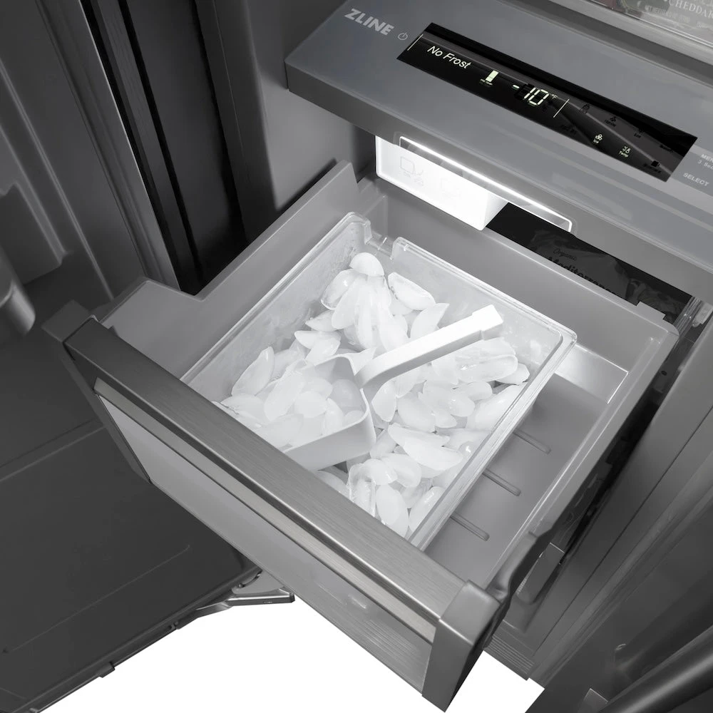 ZLINE 24 In. 12.4 Cu. Ft. Column Freezer In White Matte With Graphite Gray Interior (RCFV-WM-24)(Zline 24 Column Freezer White Matte Graphite Gray Rcfv Wm 24) 18 ZLINE 24 In. 12.4 Cu. Ft. Column Freezer In White Matte With Graphite Gray Interior (RCFV-WM-24)(Zline 24 Column Freezer White Matte Graphite Gray Rcfv Wm 24) - Image 18