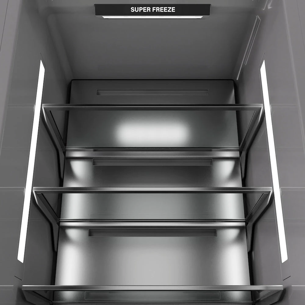 ZLINE 24 In. 12.4 Cu. Ft. Column Freezer In White Matte With Graphite Gray Interior (RCFV-WM-24)(Zline 24 Column Freezer White Matte Graphite Gray Rcfv Wm 24) 19 ZLINE 24 In. 12.4 Cu. Ft. Column Freezer In White Matte With Graphite Gray Interior (RCFV-WM-24)(Zline 24 Column Freezer White Matte Graphite Gray Rcfv Wm 24) - Image 19
