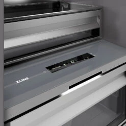 ZLINE 24 In. 12.4 Cu. Ft. Column Freezer In White Matte With Graphite Gray Interior (RCFV-WM-24)(Zline 24 Column Freezer White Matte Graphite Gray Rcfv Wm 24) 24 ZLINE 24 In. 12.4 Cu. Ft. Column Freezer In White Matte With Graphite Gray Interior (RCFV-WM-24)(Zline 24 Column Freezer White Matte Graphite Gray Rcfv Wm 24) -Induction Cooktop Store zline built in white matte column freezer RCFV WM 24 detail touch panel 1 e3e61620 03dc 4f2a acce b2f34a3ef6f5