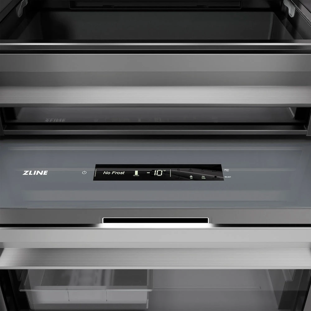 ZLINE 24 In. 12.4 Cu. Ft. Column Freezer In White Matte With Graphite Gray Interior (RCFV-WM-24)(Zline 24 Column Freezer White Matte Graphite Gray Rcfv Wm 24) 7 ZLINE 24 In. 12.4 Cu. Ft. Column Freezer In White Matte With Graphite Gray Interior (RCFV-WM-24)(Zline 24 Column Freezer White Matte Graphite Gray Rcfv Wm 24) - Image 7