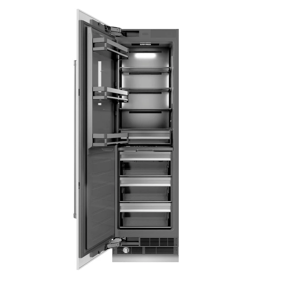 ZLINE 24 In. 12.4 Cu. Ft. Column Freezer In White Matte With Graphite Gray Interior (RCFV-WM-24)(Zline 24 Column Freezer White Matte Graphite Gray Rcfv Wm 24) 1 ZLINE 24 In. 12.4 Cu. Ft. Column Freezer In White Matte With Graphite Gray Interior (RCFV-WM-24)(Zline 24 Column Freezer White Matte Graphite Gray Rcfv Wm 24)