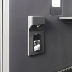 ZLINE 30 In. 16.7 Cu. Ft. Column Refrigerator In White Matte With Graphite Gray Interior (RCRV-WM-30)(Zline 30 Column Refrigerator White Matte Graphite Gray Rcrv Wm 30) -Induction Cooktop Store zline built in white matte column refrigerator RCRV WM 30 detail water dispenser