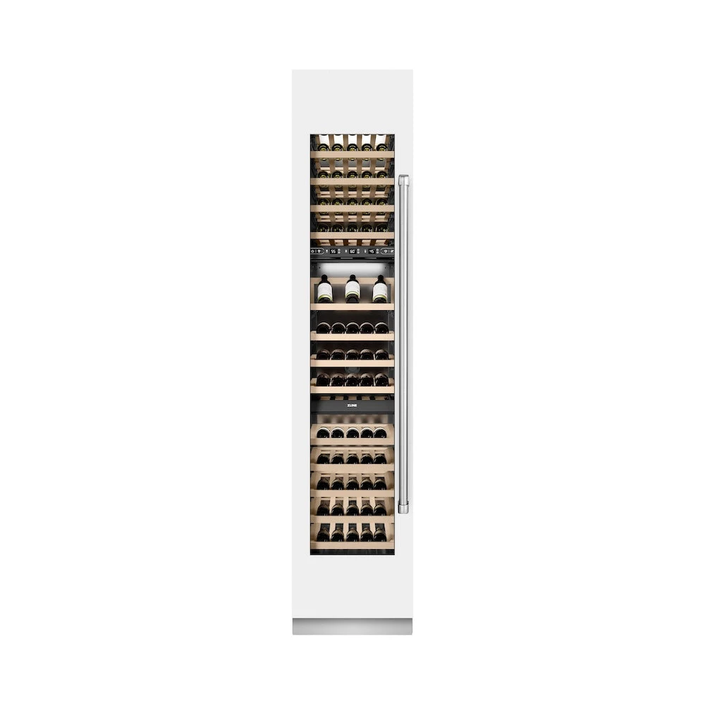 ZLINE 18 In. 9.0 Cu. Ft. Triple Zone 68 Bottle Left Hinge Column Wine Cooler In White Matte (RCWVL-WM-18)(Zline 18 Triple Zone Left Hinge Column Wine Cooler White Matte Rcwvl Wm 18) 3 ZLINE 18 In. 9.0 Cu. Ft. Triple Zone 68 Bottle Left Hinge Column Wine Cooler In White Matte (RCWVL-WM-18)(Zline 18 Triple Zone Left Hinge Column Wine Cooler White Matte Rcwvl Wm 18) - Image 3
