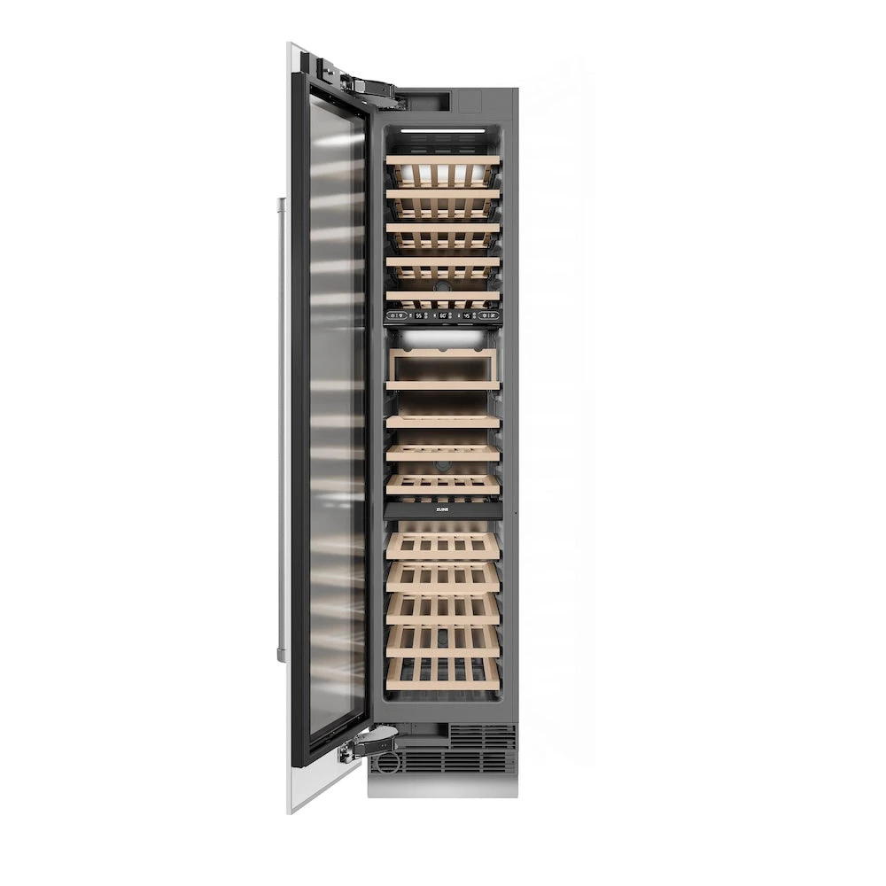ZLINE 18 In. 9.0 Cu. Ft. Triple Zone 68 Bottle Left Hinge Column Wine Cooler In White Matte (RCWVL-WM-18)(Zline 18 Triple Zone Left Hinge Column Wine Cooler White Matte Rcwvl Wm 18) 4 ZLINE 18 In. 9.0 Cu. Ft. Triple Zone 68 Bottle Left Hinge Column Wine Cooler In White Matte (RCWVL-WM-18)(Zline 18 Triple Zone Left Hinge Column Wine Cooler White Matte Rcwvl Wm 18) - Image 4
