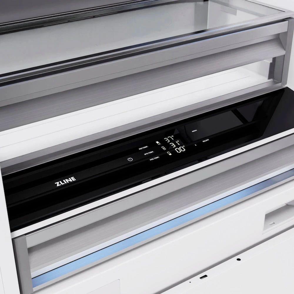 ZLINE 36 In. 19.8 Cu. Ft. Built-In Bottom Freezer Refrigerator With Water Dispenser And Ice Maker In White Matte (RBIT-WM-36)(Zline 36 Built In Refrigerator White Matte Rbit Wm 36) 9 ZLINE 36 In. 19.8 Cu. Ft. Built-In Bottom Freezer Refrigerator With Water Dispenser And Ice Maker In White Matte (RBIT-WM-36)(Zline 36 Built In Refrigerator White Matte Rbit Wm 36) - Image 9
