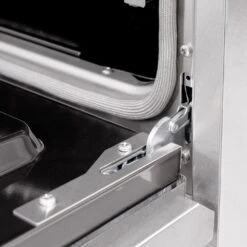 ZLINE 48 In. 6.7 Cu. Ft. Classic Double Oven Dual Fuel Range With 8 Burner Gas Cooktop In Satin Stainless Steel With Black Matte Doors (CDRS-BLM-48)(Zline 48 Classic Dual Fuel Range Satin Stainless Steel Black Matte Cdrs Blm 48) -Induction Cooktop Store zline classic satin stainless steel dual fuel range CDRS BLM 48 stayput detail