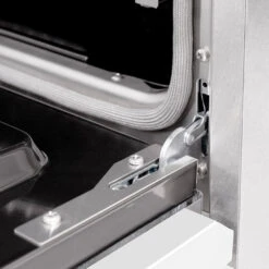 ZLINE 30 In. 4.2 Cu. Ft. Classic Dual Fuel Range With 4 Burner Gas Cooktop And Electric Convection Oven In Satin Stainless Steel With White Matte Door (CDRS-WM-30)(Zline 30 Classic Dual Fuel Range Satin Stainless Steel White Matte Cdrs Wm 30) -Induction Cooktop Store zline classic satin stainless steel dual fuel range CDRS WM 30 stayput detail