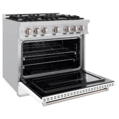ZLINE 36 In. 5.2 Cu. Ft. Classic Dual Fuel Range With 6 Burner Gas Cooktop And Electric Convection Oven In Stainless Steel With White Matte Door (CDR-WM-36)(Zline 36 Classic Dual Fuel Range Stainless Steel White Matte Cdr Wm 36) 12 ZLINE 36 In. 5.2 Cu. Ft. Classic Dual Fuel Range With 6 Burner Gas Cooktop And Electric Convection Oven In Stainless Steel With White Matte Door (CDR-WM-36)(Zline 36 Classic Dual Fuel Range Stainless Steel White Matte Cdr Wm 36) -Induction Cooktop Store zline classic stainless steel dual fuel white matte range CDR WM 36 main open