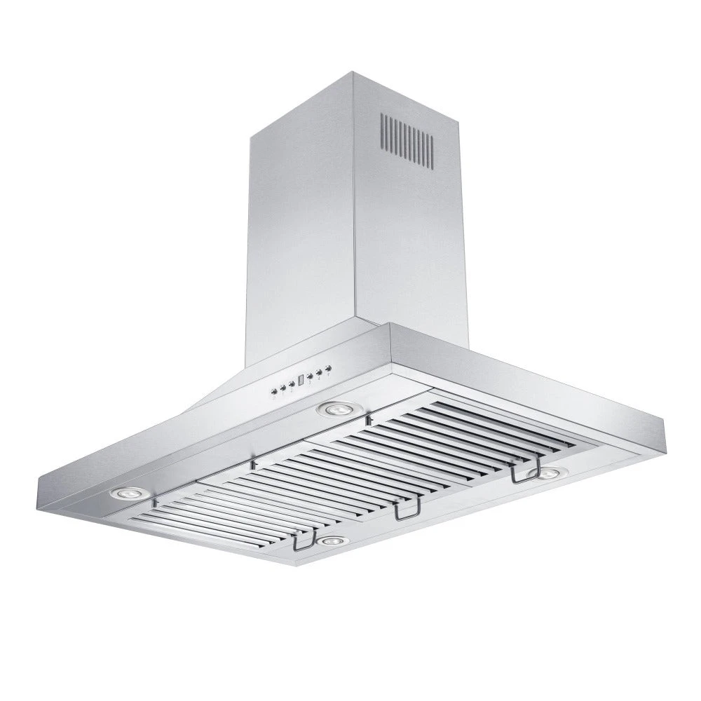 ZLINE 30 In. Ducted Island Mount Range Hood With Single Remote Blower In Stainless Steel (GL2i-RS-30-400)(Zline 30 Island Mount Range Hood Stainless Steel Remote Single Gl2i Rs 30 400) 4 ZLINE 30 In. Ducted Island Mount Range Hood With Single Remote Blower In Stainless Steel (GL2i-RS-30-400)(Zline 30 Island Mount Range Hood Stainless Steel Remote Single Gl2i Rs 30 400) - Image 4