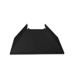 ZLINE 30 In. Ducted Satin Stainless Steel Wall Mount Range Hood With Black Matte Shell (8654BLM-30)(Zline 30 Wall Mount Range Hood Satin Stainless Steel Black Matte 8654blm 30) -Induction Cooktop Store zline durasnow stainless steel range hood with black matte shell 8654blm range hoods zline kitchen and bath 151085