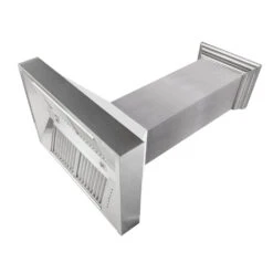 ZLINE 30 In. Ducted Satin Stainless Steel Wall Mount Range Hood With White Matte Shell (8654WM-30)(Zline 30 Wall Mount Range Hood Satin Stainless Steel White Matte 8654wm 30) -Induction Cooktop Store zline durasnow stainless steel range hood with white matte shell 8654wm range hoods zline kitchen and bath 127921